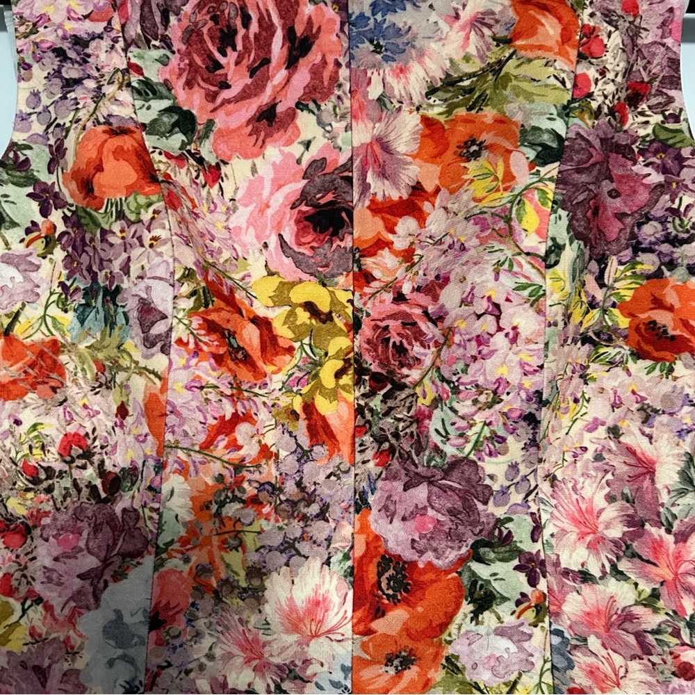 Valentino Floral Printed Sleeveless Mini Dress - Picture 7 of 16